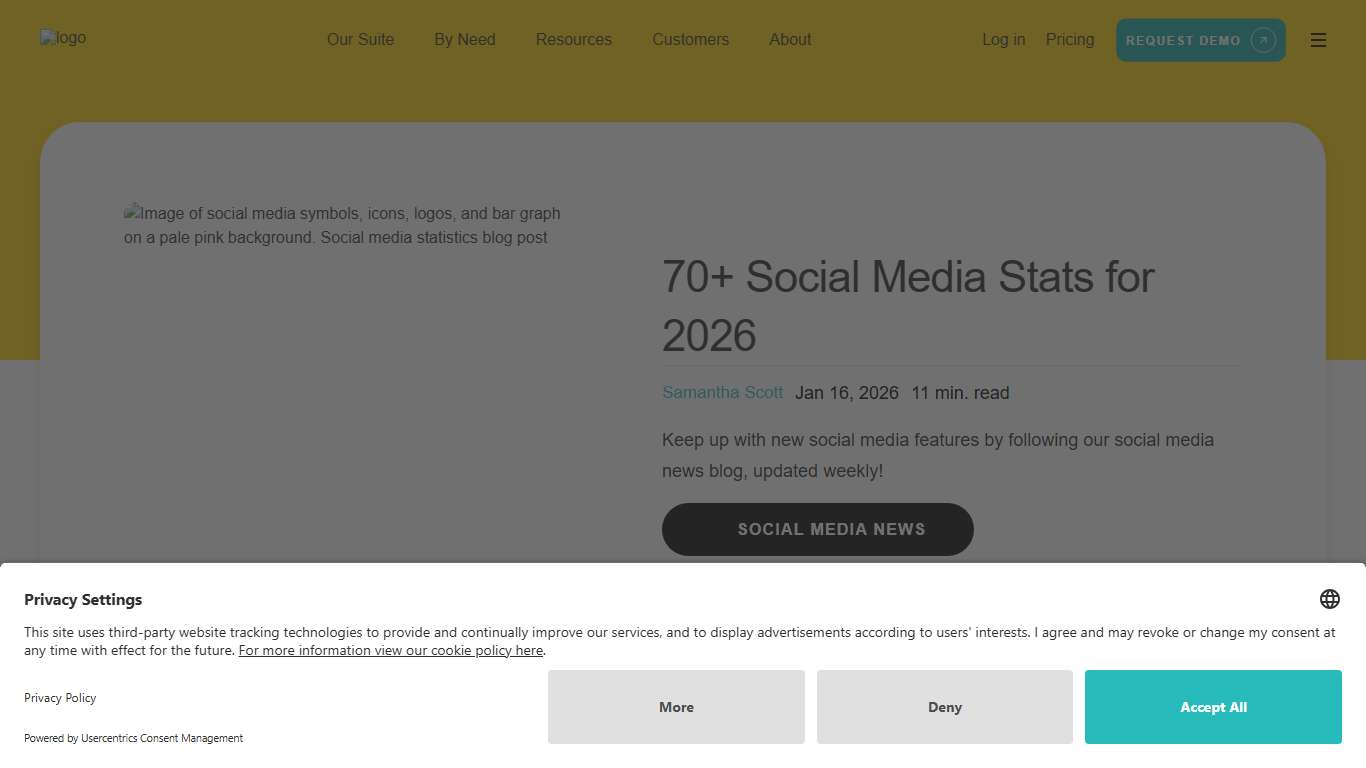 70+ Social Media Stats You Need to Know [Updated 2026]